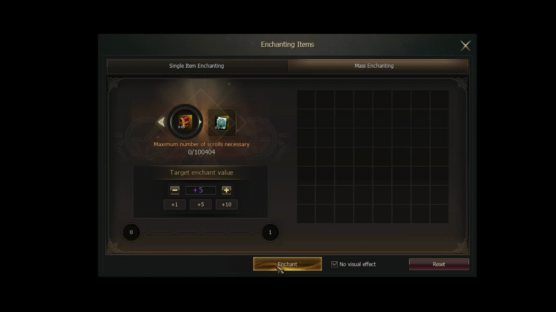 Mass enchant animation